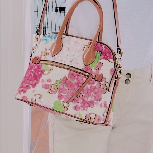 Dooney & Bourke Hydrangea Satchel and Crossbody Bag - Picture 11 of 11